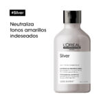 Shampoo Silver 300ml: Neutralizante para cabello gris y blanco
