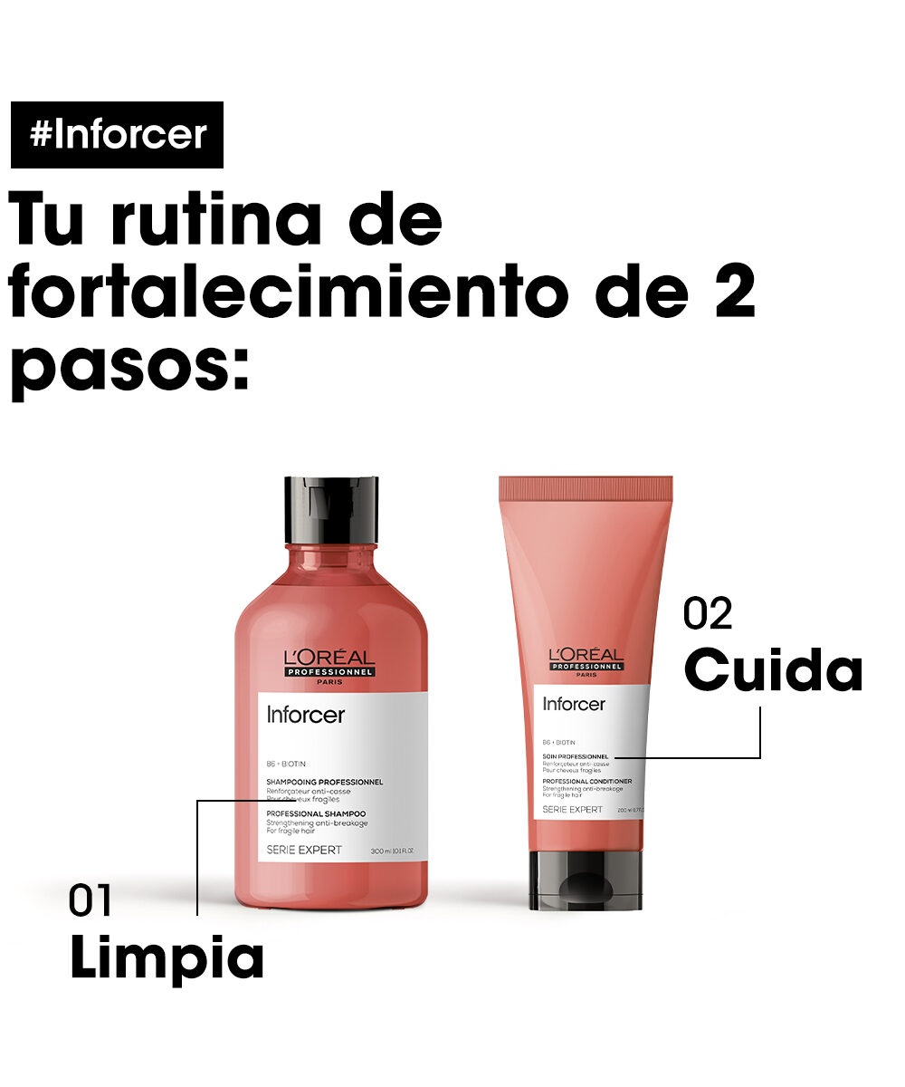 Shampoo y Acondicionador Inforcer: Kit de shampoo y Acondicionador Inforcer - Kit para cabellos muy delgados