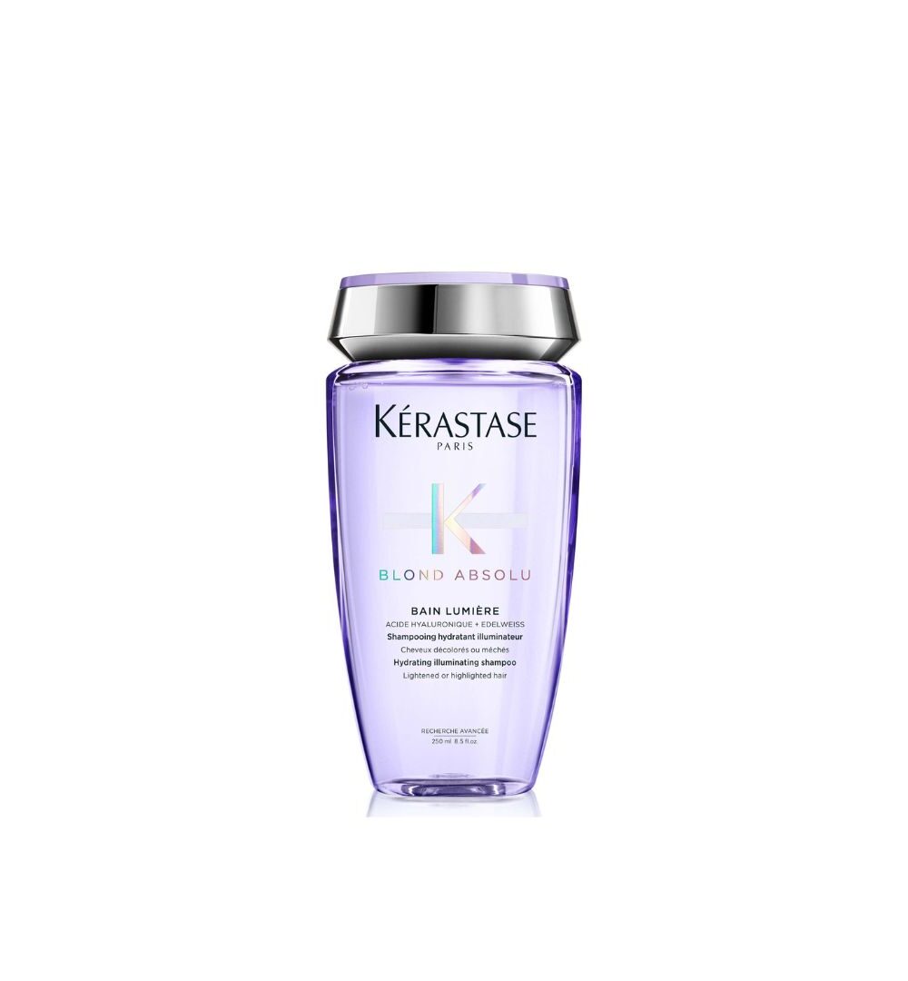 Bain Lumiere: Tratamiento ligero Blond Absolu Cicaflash para restaurar el cabello decolorado con sensación ligera.